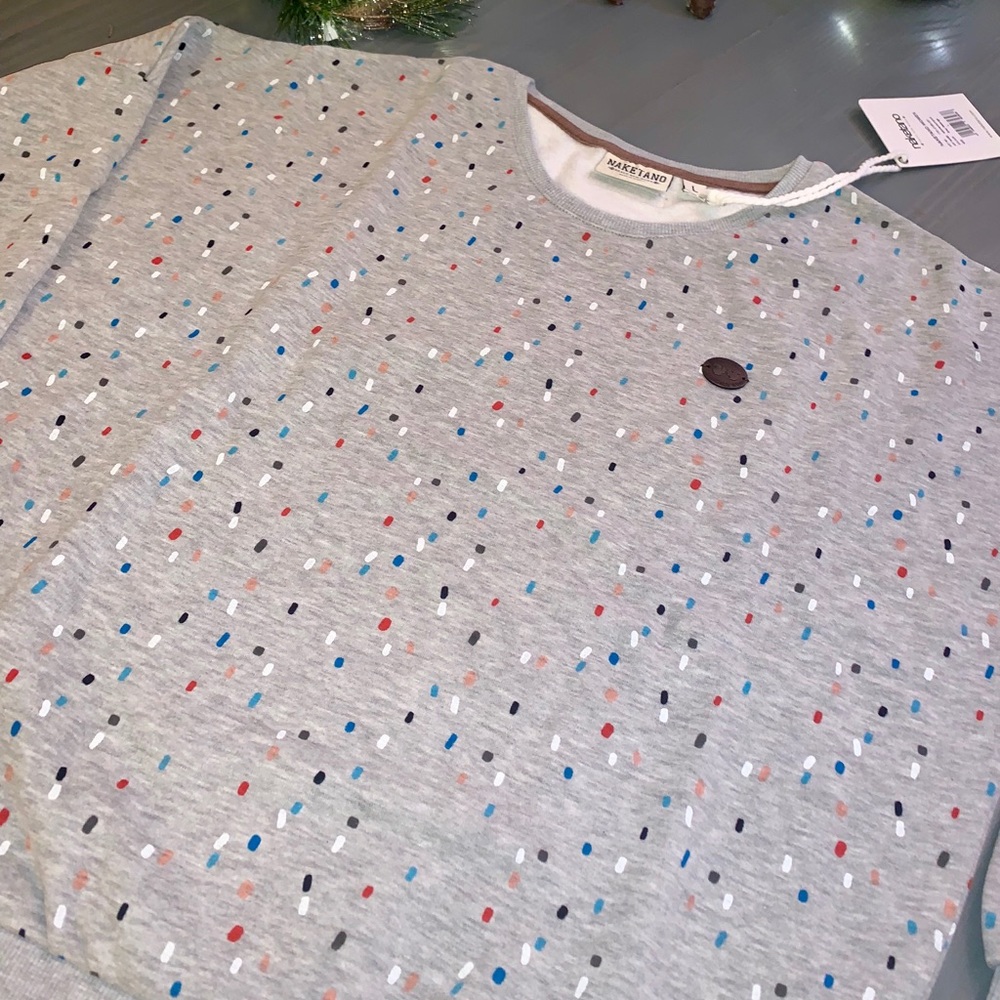 Women’s Naketano sprinkles grey sweatshirt - Picture 2 of 6